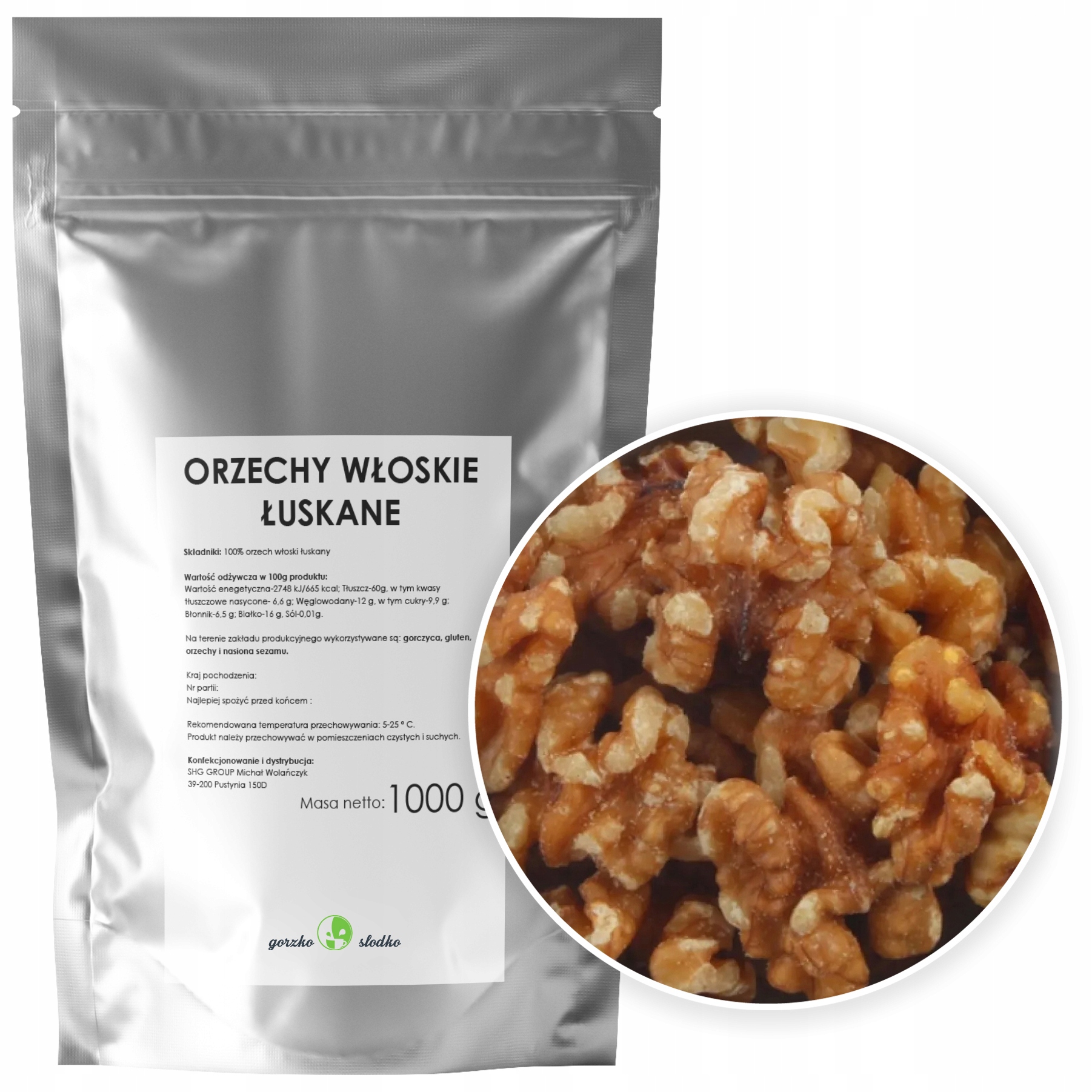Orechy - Orechové orechy orechy na polovicu 1kg