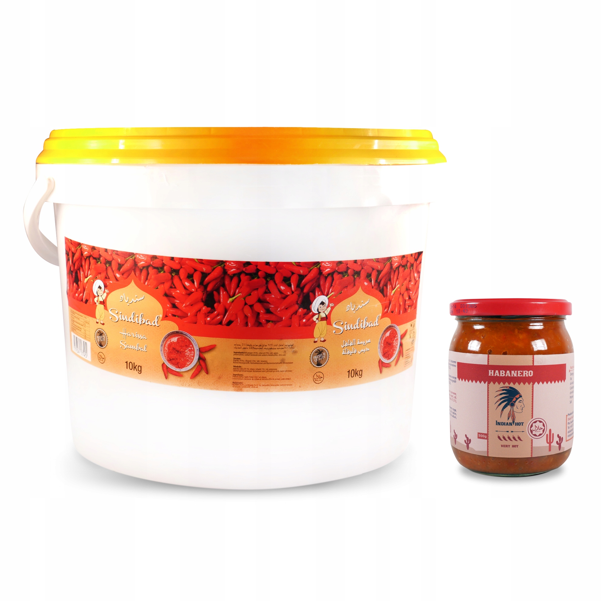Harissa Sambal šetrí 10 kg + habanero 500 g