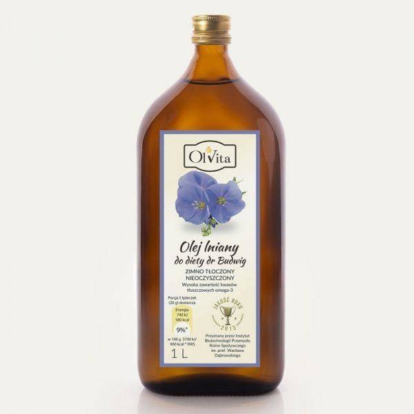Diéta z ľanového oleja Dr. Budwig lisovaná za studena 1000 ml