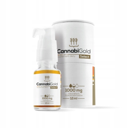 CBD - Konopný olej 10% Cannabigold Select 1000mg 12ml