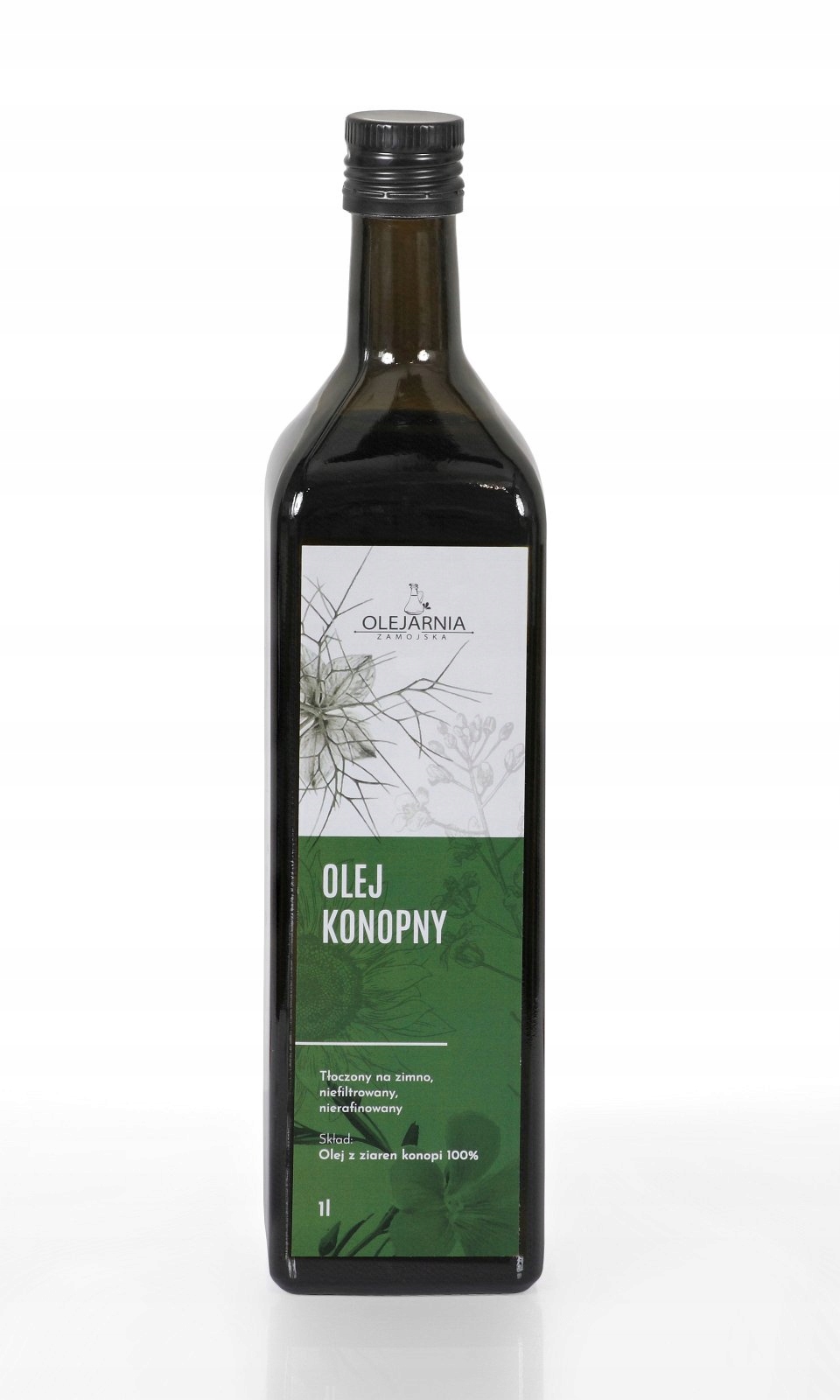 Konopný olej 1l Olejarnia Zamojska