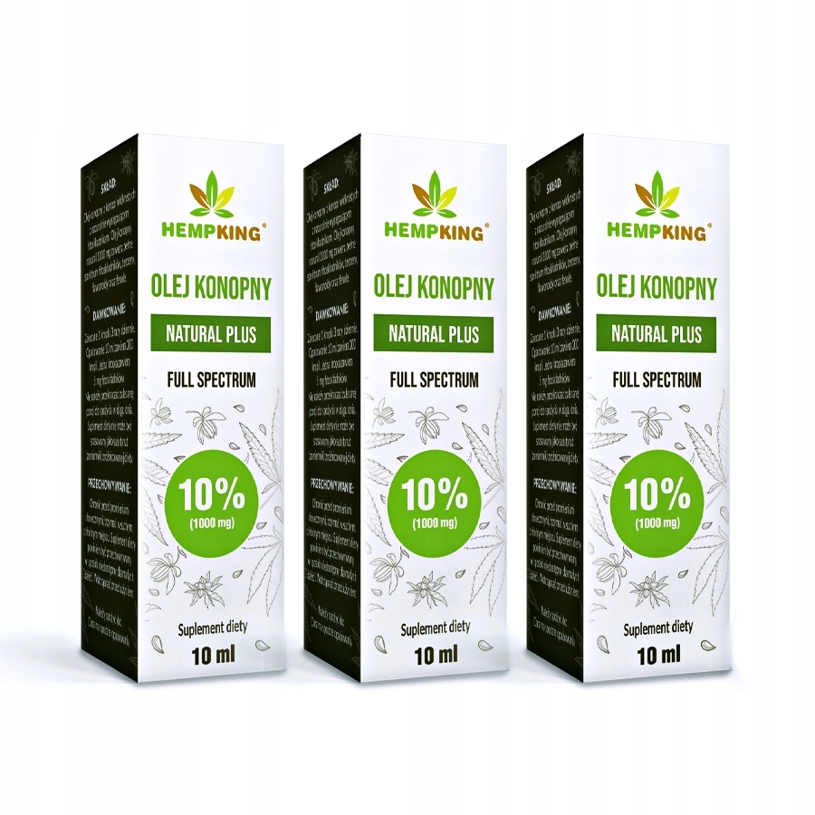 CBD - CBD konopný olej 10% Full Spectrum Hemking 3-Pak