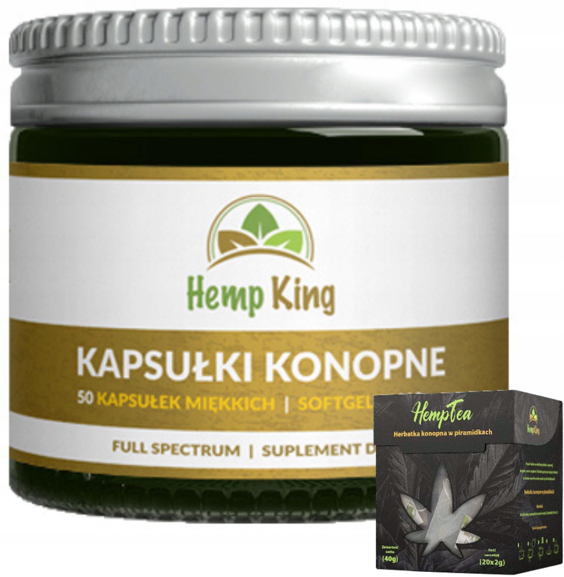 CBD - Olej CBD konope 10% vo forme kapsúl - 50 kapslí