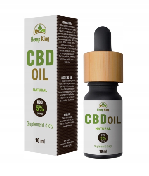 CBD - CBD Prírodný konopný olej 5% Hemking Certified