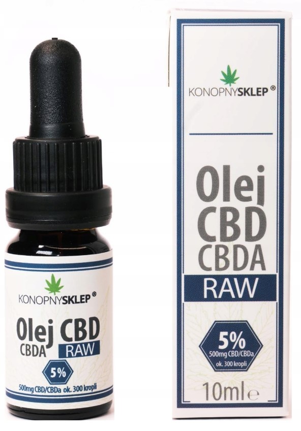 CBD - HEMP OIL 5% CBD + CBDA 10ML 500mg Certifikát