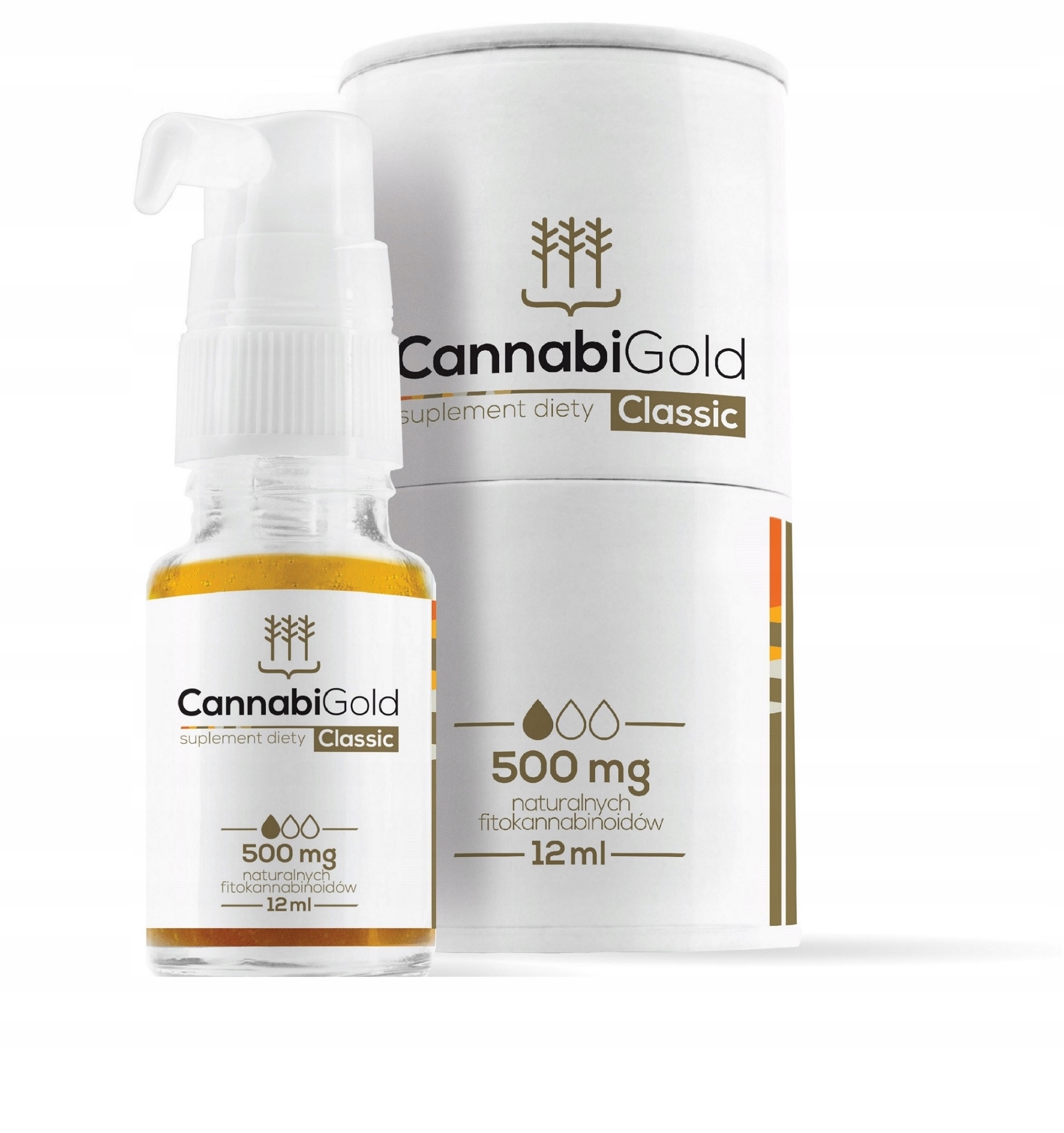 CBD - CANNABIGOLD OIL 5% CBD 500mg s kanabisom 12 ml