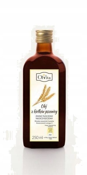 Olej z pšeničných klíčkov, lisovaný za studena 250 ml