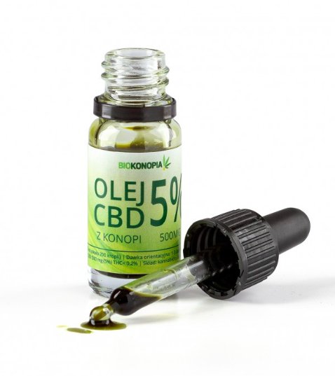 CBD - Konopný olej 5% 500 mg CBD 10ml Original, poľský