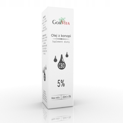 CBD - Konopný olej CBD 5% 20 ml Gorvita