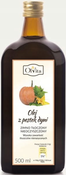 Tekvica olej 500ml | Olvita |