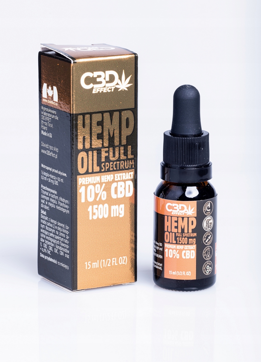 CBD - 10% CBD Full Spectrum olej 15ml certifikované