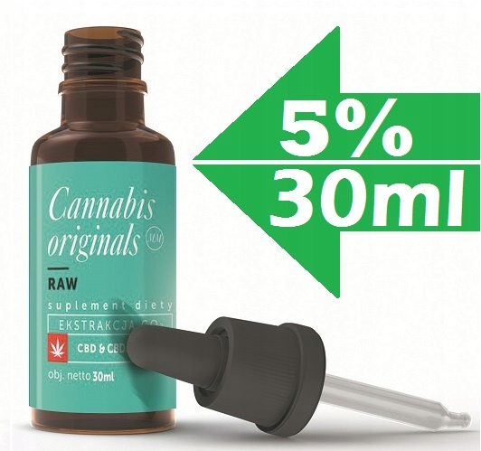 CBD - CBD CO2 RAW olej 5% 30 ml - HIT!