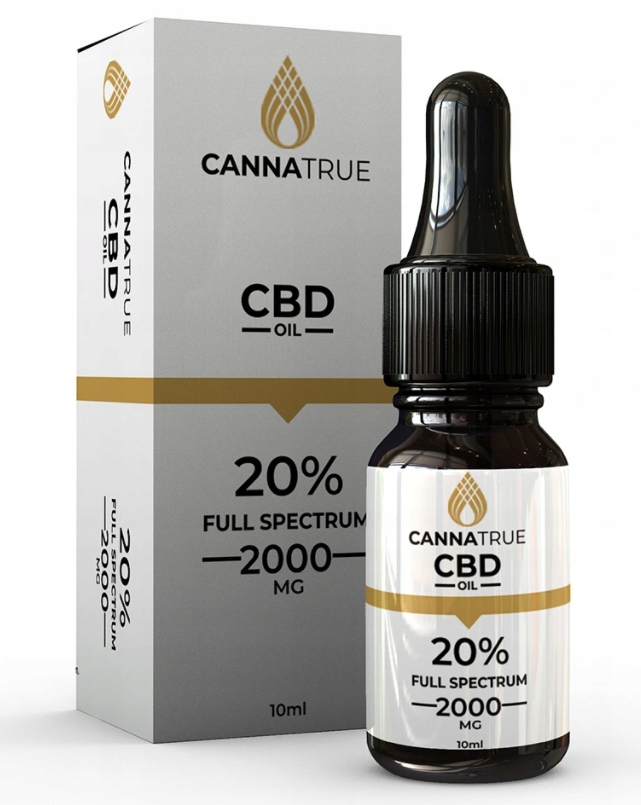 CBD - CBD 20% zmrštenie olej 2000mg 10ml cannanatrue