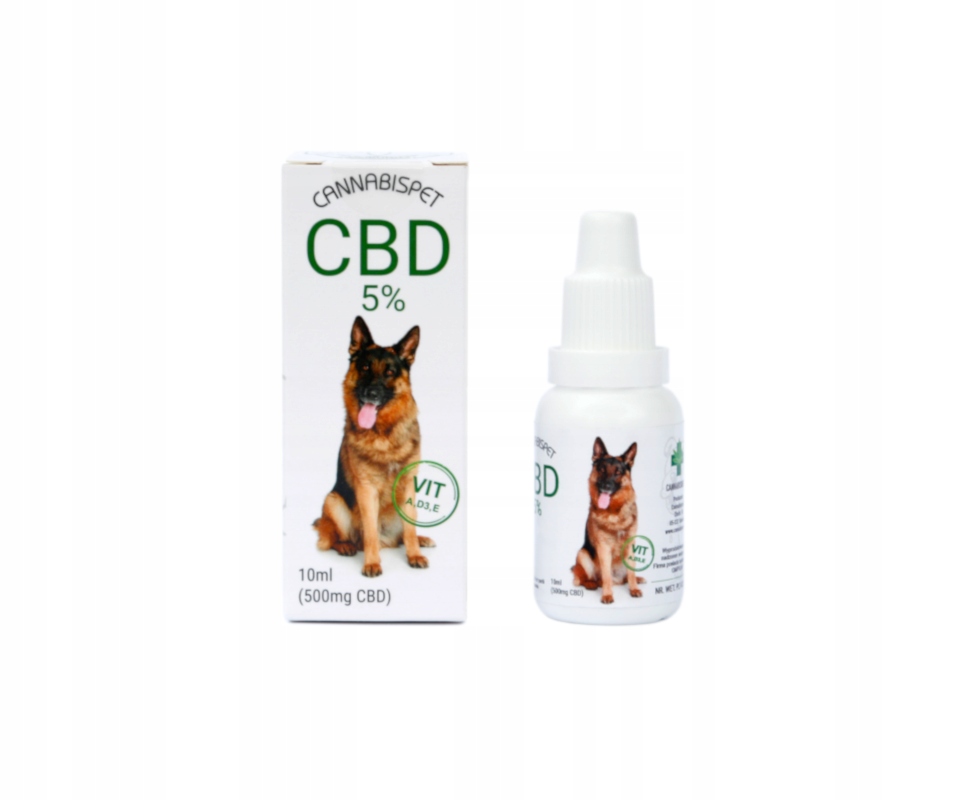 CBD - CBD lov olej pre zvieratá Cannabispet 5% HIT