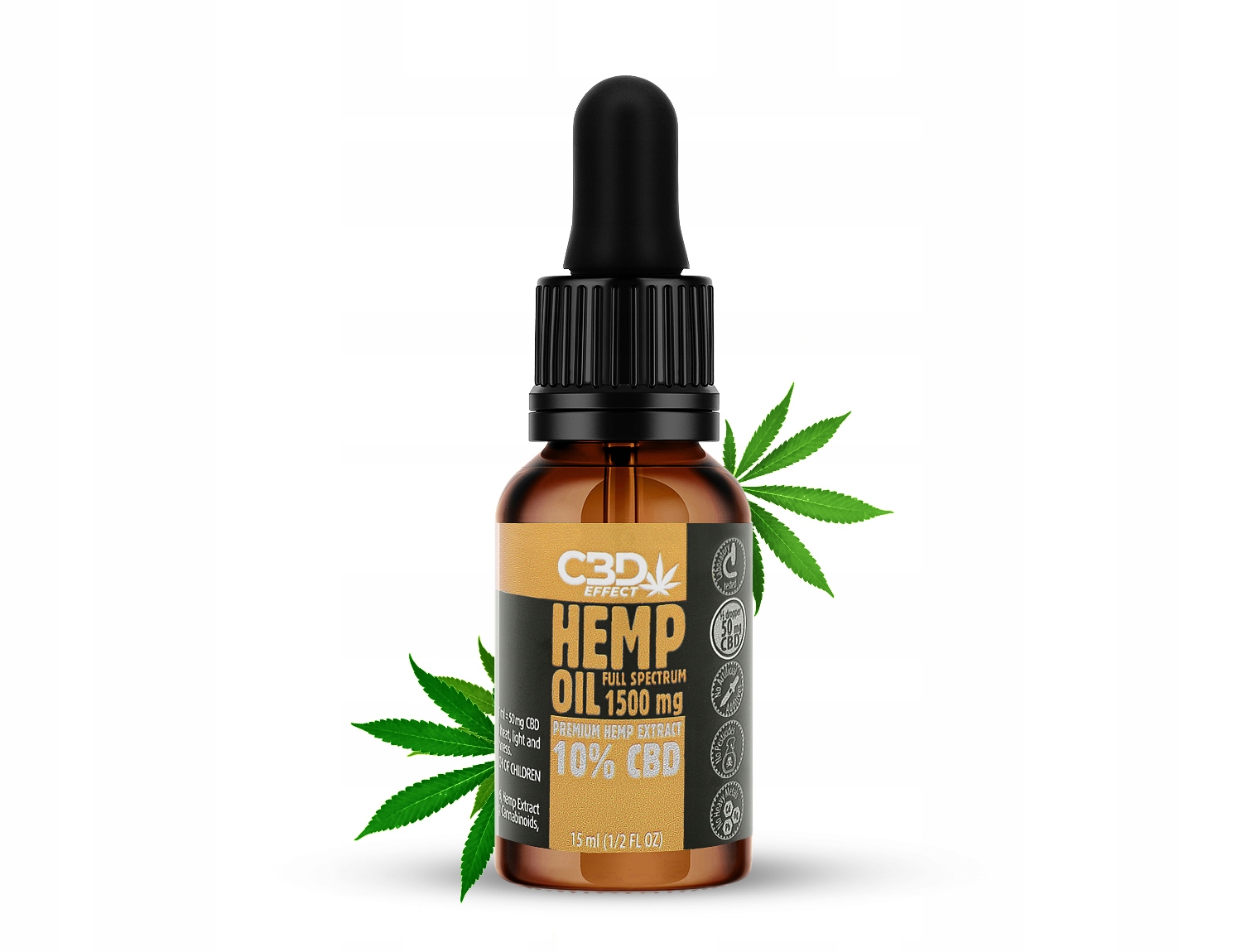 CBD - CBD 10% lovecké olej - 15 ml - Certified