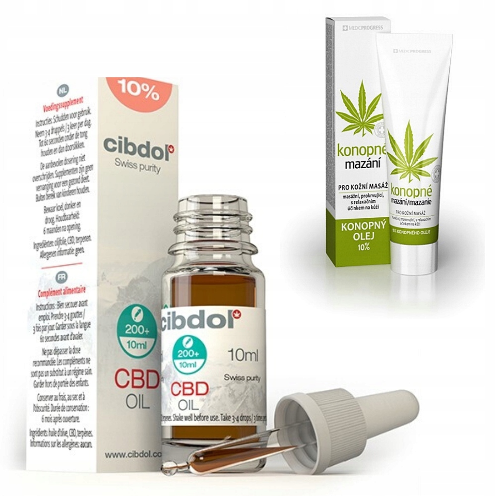 CBD - CBD lov olej 10% CIBDOL 10ml ZADARMO ON