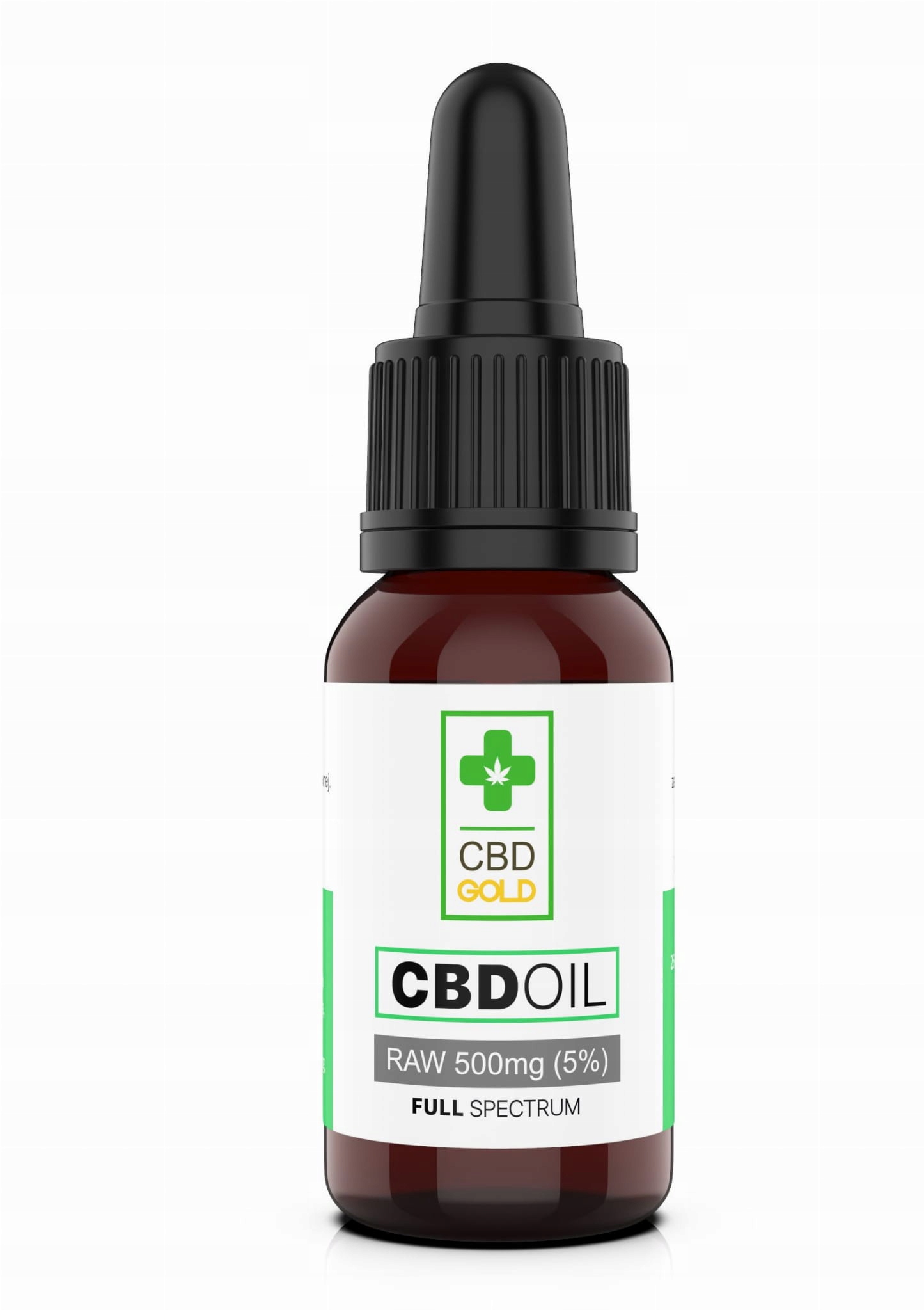 CBD - CBD RAW konopný olej 5% 500mg CBDZlato 10ml