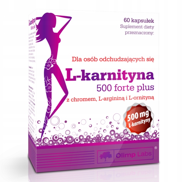 Spaľovač tuku - OLIMP L-KARNITIN 500 FORTE PLUS - 60 čiapok.