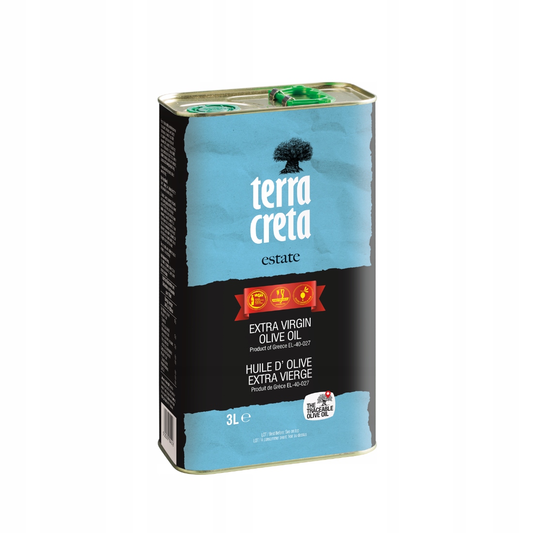 Olivový olej - Terra Creta ESTATE extra panenský olivový olej 3l