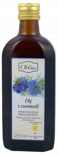 OLVITA Čierny olej studený strih 250ml