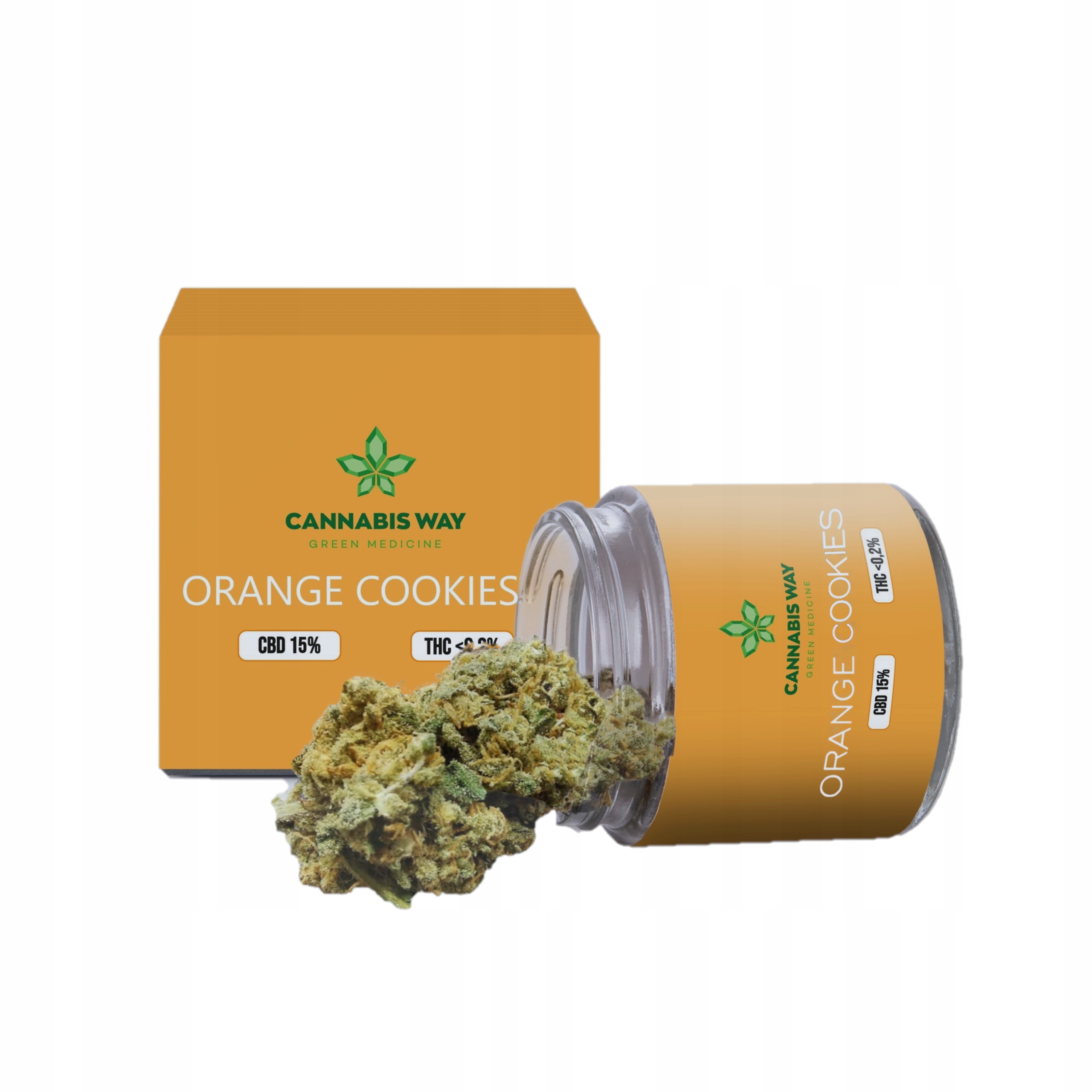 CBD - Orange Cookies 15% Susz CBD Marihuana Weed Bio 5g