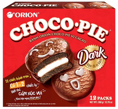Originálny Choco Pie Dark Cacao celá krabica 12 ks.