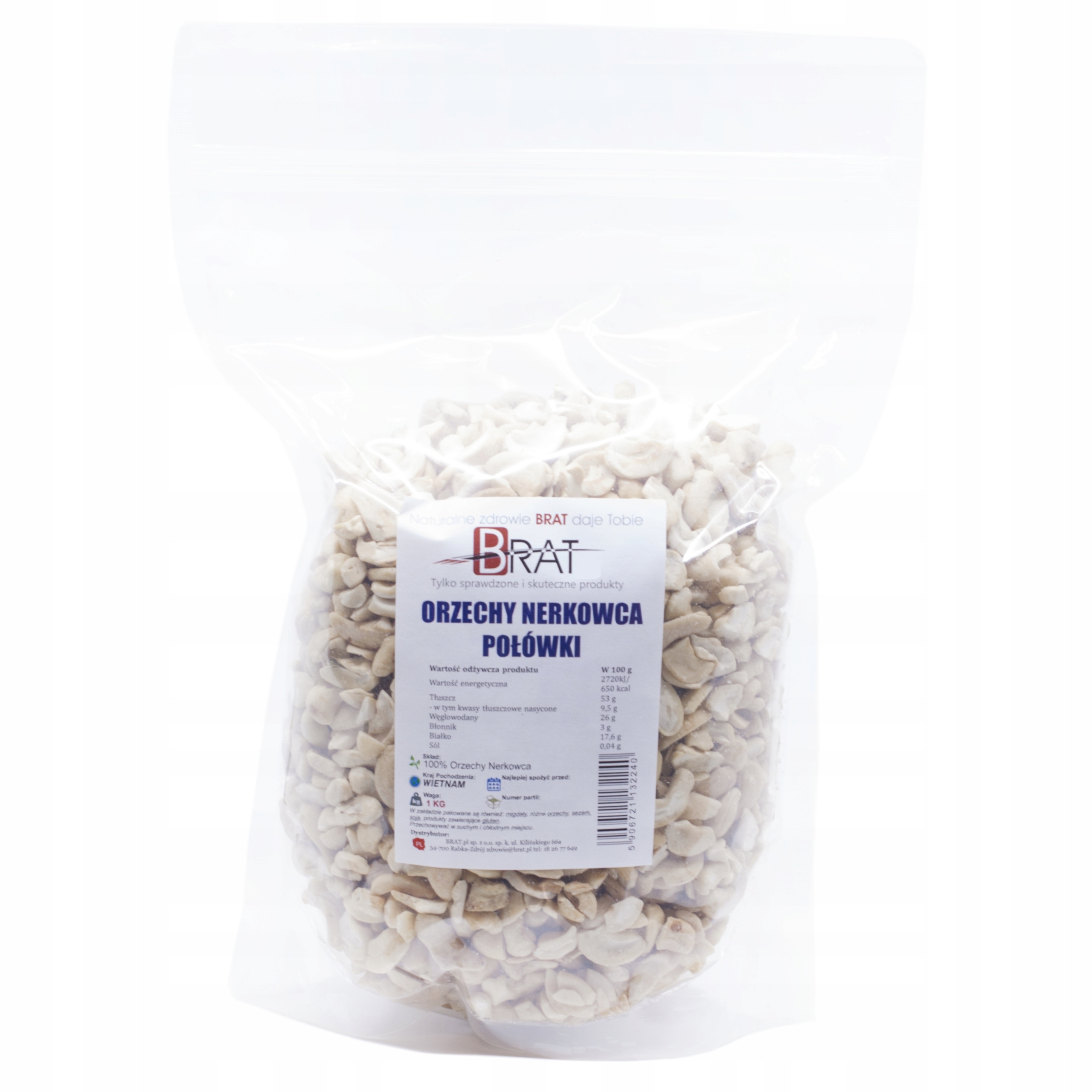 Orechy - Kešové orechy 1kg Natural Cassover Heaves