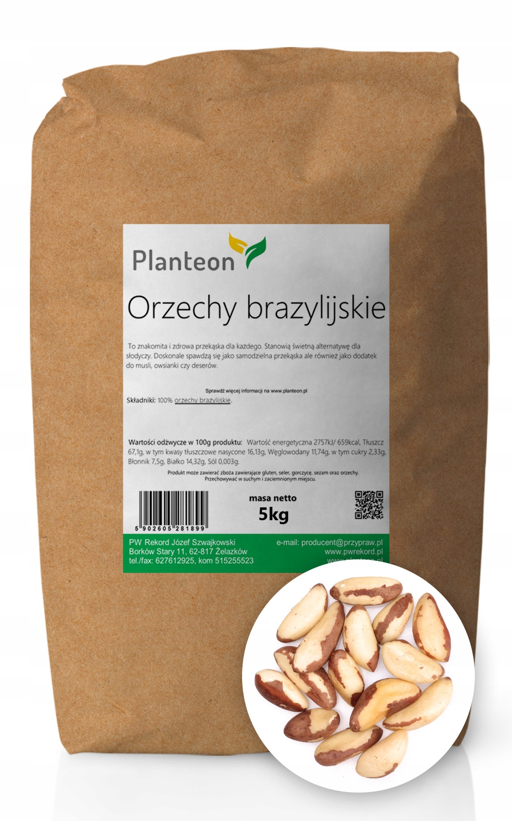 Orechy - Brazílske orechy stravovanie, Zdravé jedlo 5kg