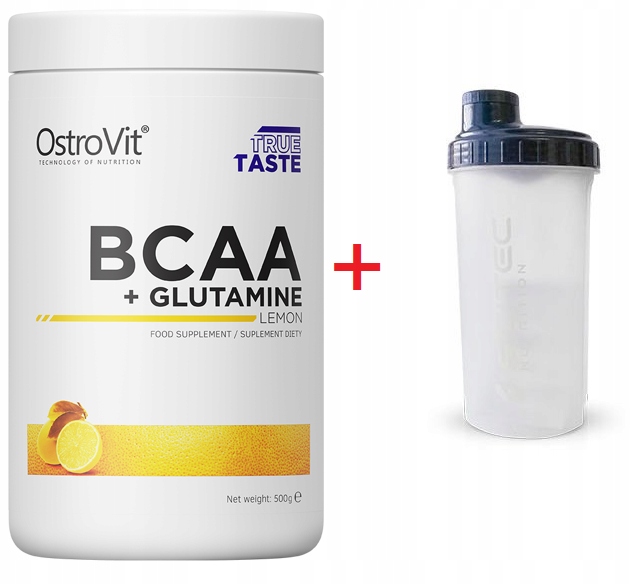 Aminokyseliny - Ostravit BCAA + glutamín 500g Lemon + Szejker