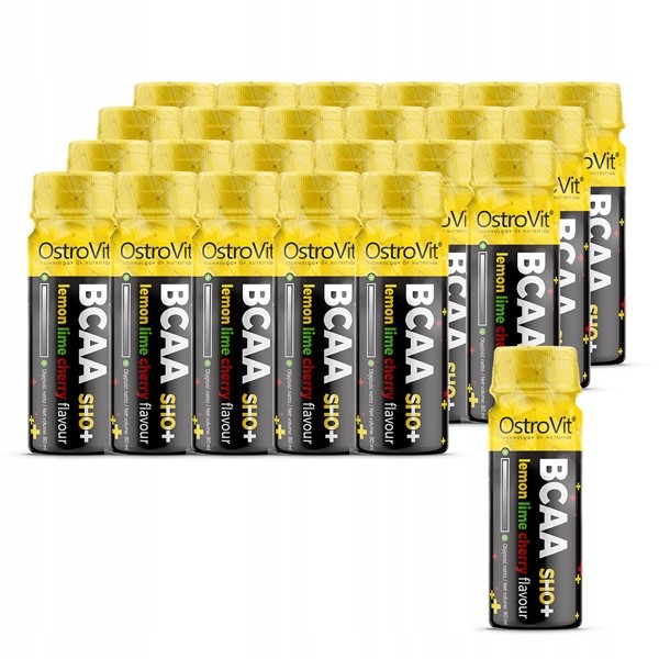 Aminokyseliny - OstroVit BCAA SHOT 80 ml x24 AMINO, AMINOKYSELINY