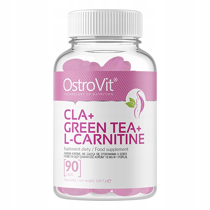 Spaľovač tuku - Ostravit L-Carnitín + Zelený čaj + CLA 90 SOFTGEL