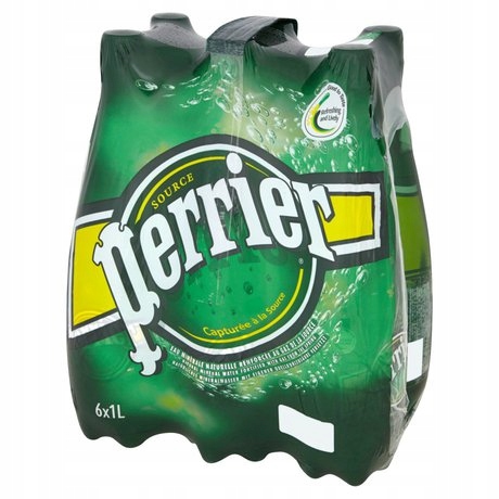 Perrier Minerálna voda 1 L PET X 6 ks. - 1 Zwarz.