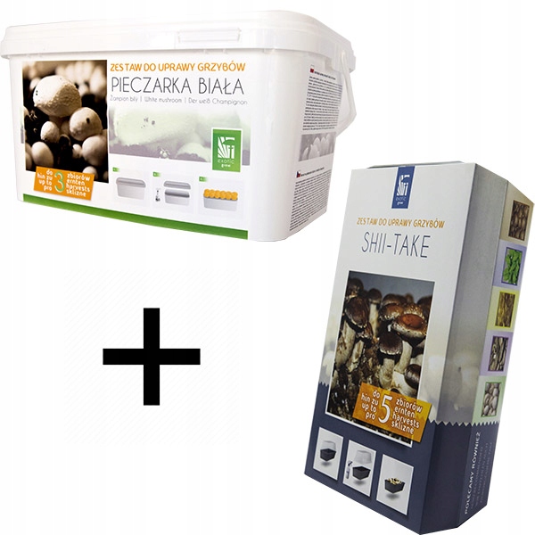 Biela huba 5 l + Shiitake 3L Mushroom Set