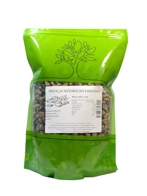 Orechy - Pistachios Hrupovaný prírodný 1 kg bez soli z ECOBI