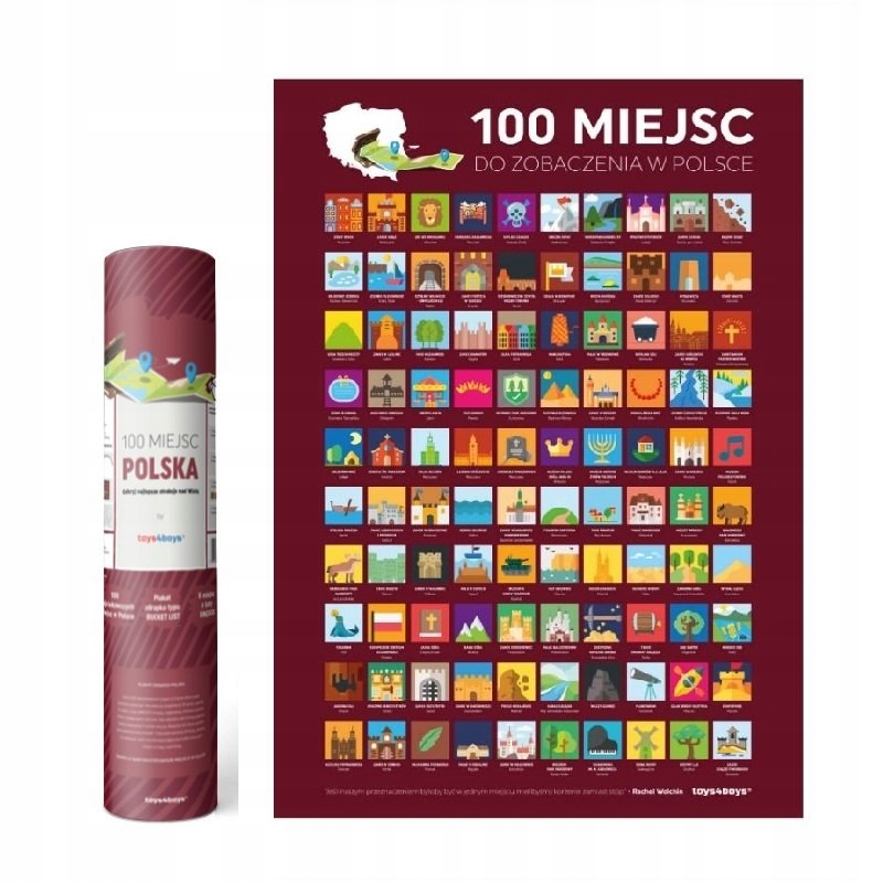 SCENÁRNY PLAGÁT 100 NAJZAUJÍMAVEJŠÍCH MIEST V POĽSKU
