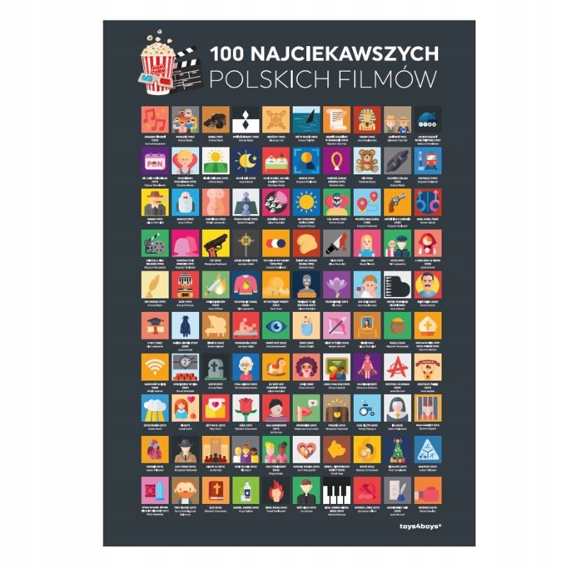 Plagát. Scratch. 100 poľskej filmy na pozeranie