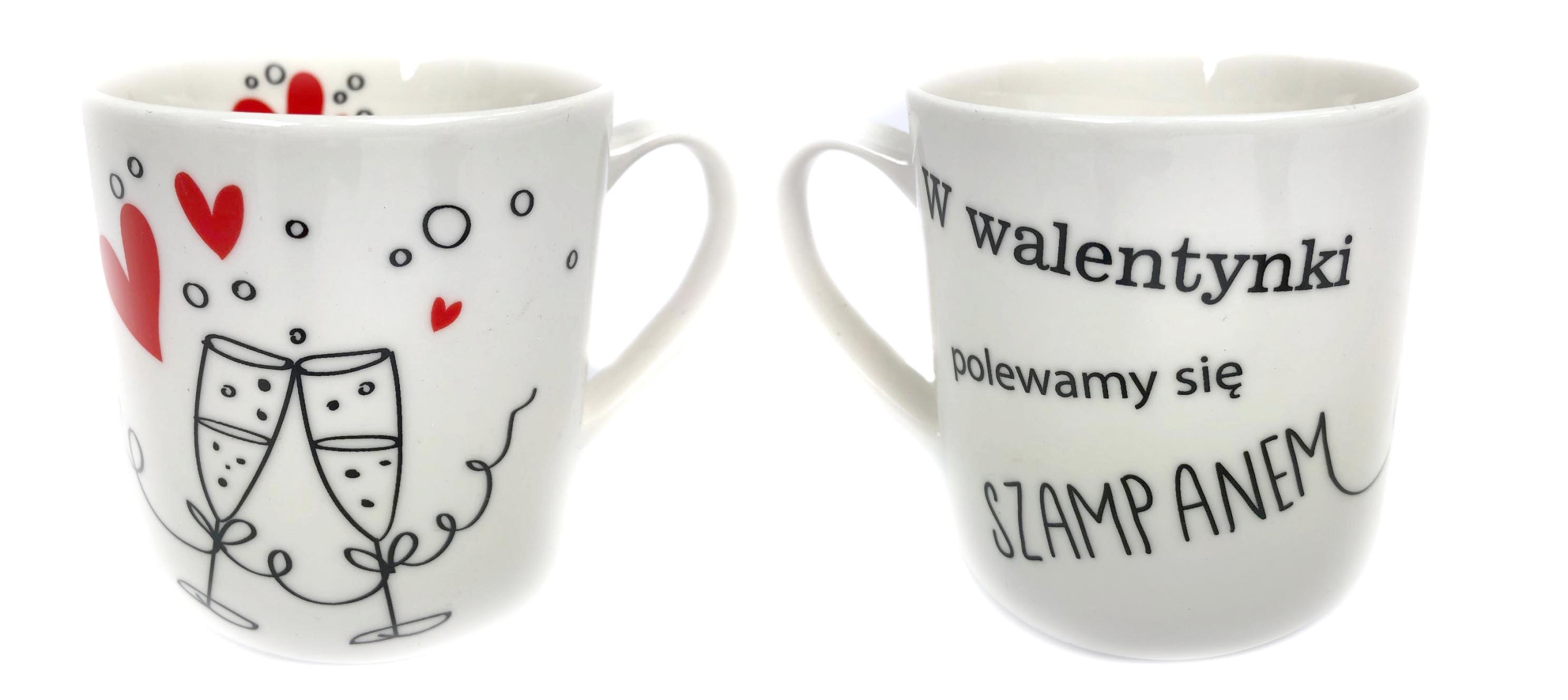 Darček na Valentína - Valentínsky pohár 330 ml porcelánu