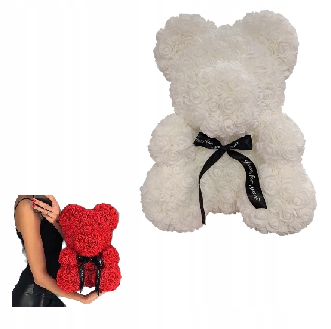 Darček na Valentína - Medveď medvedíka medvedíka s ružovou aplikáciou červená 25 cm