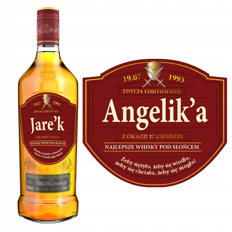 GIFT LABEL personalizované whisky DOTÁCIE
