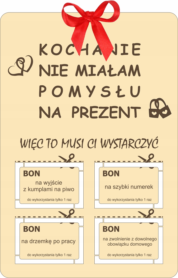 Darček pre Valentína Bon pre ňu za neho