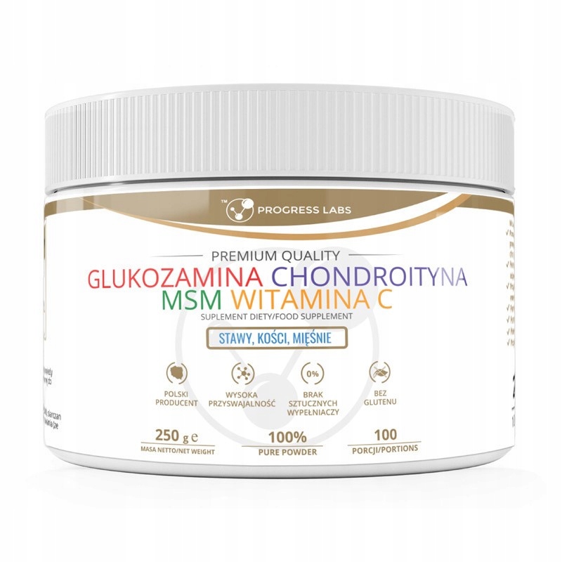 Ochrana kĺbov - Progress Labs Glukozamín Chondroitin MSM 250g