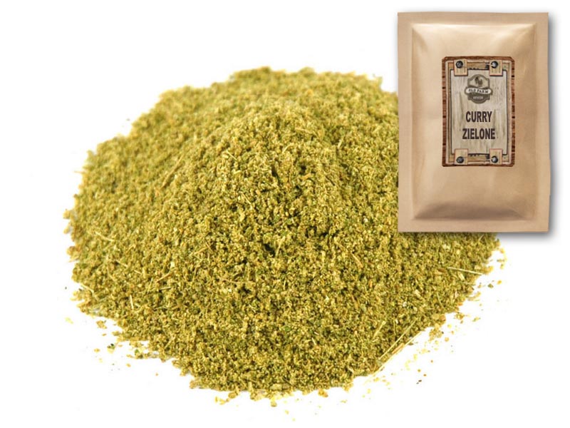 Korenie Curry Green 500 g s Listy Curry Natur