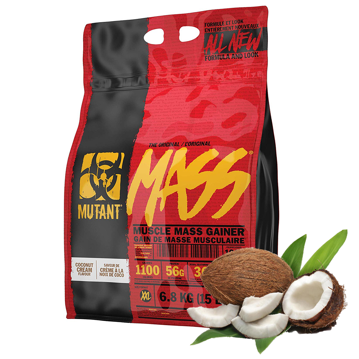 Gainer - PVL mutantná hmotnosť 6800g Gainer Whey Power USA - Coconut
