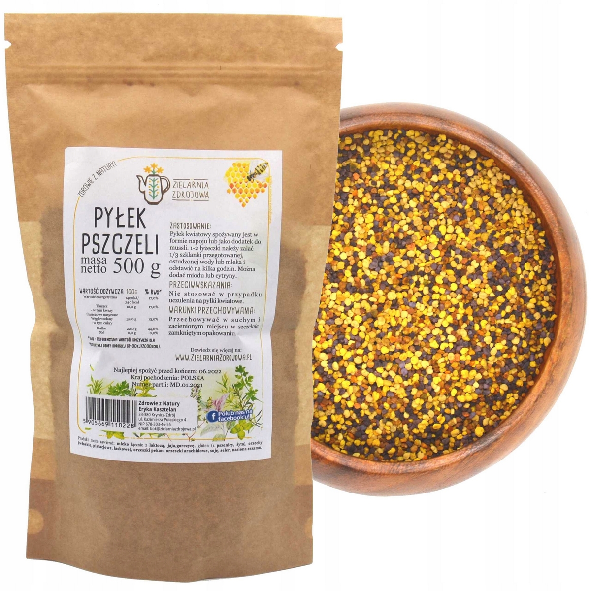Bee peľ kvetinové čerstvé poľské 500g