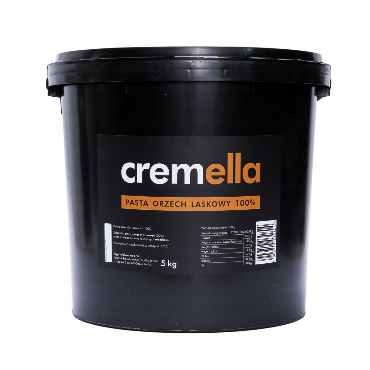 Hazelná pasta 100% Cremella 5 kg