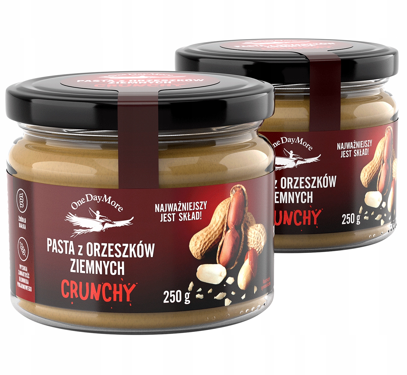 Pasta z arašidov Crunchy 2x250g sada
