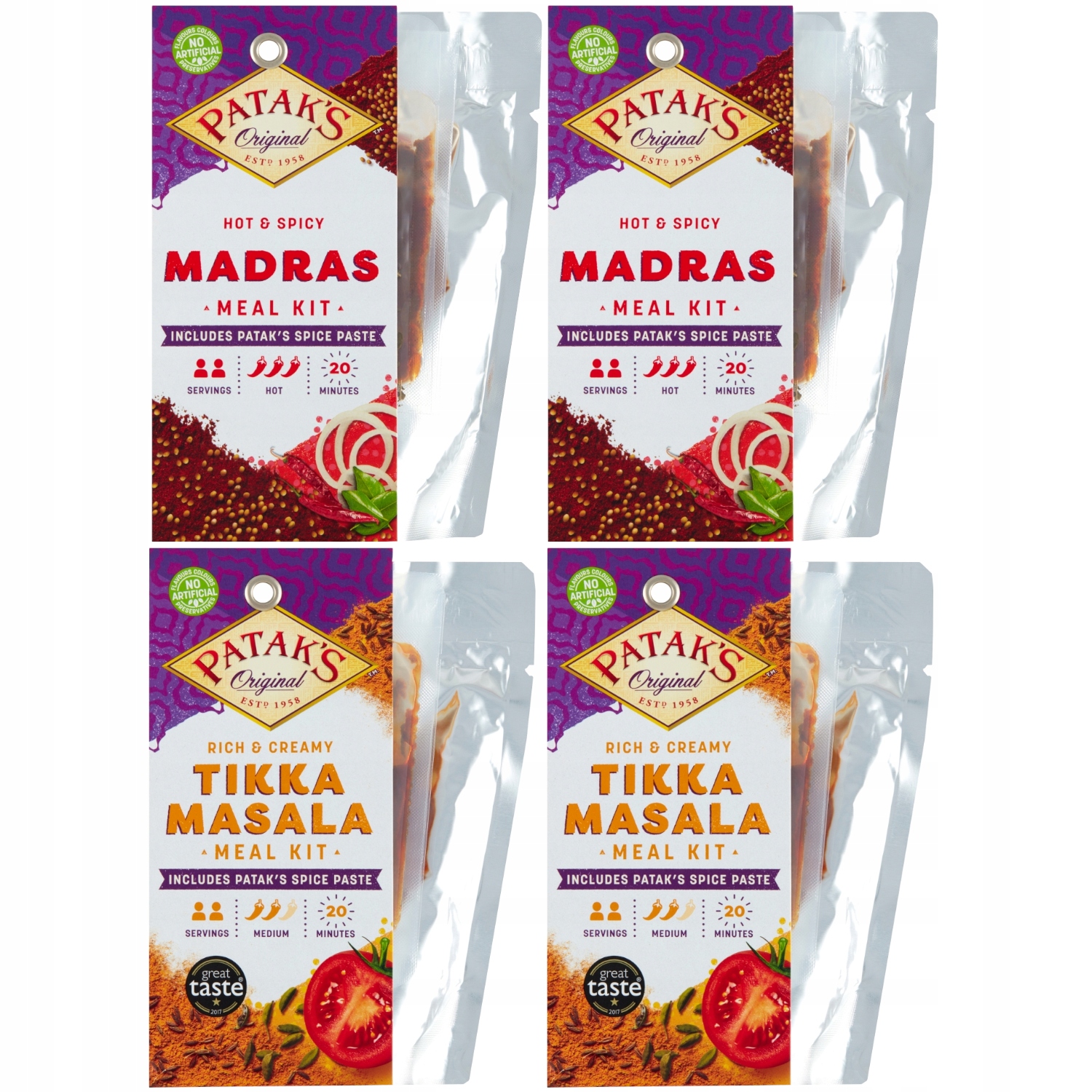 Indicka kuchyňa - Patak je 3 Krok Indian Madras Tikka Masala 4x313G