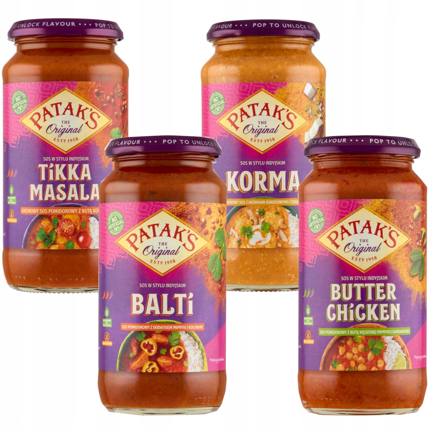 Indicka kuchyňa - Patak je mix indické omáčky 4 x 450g