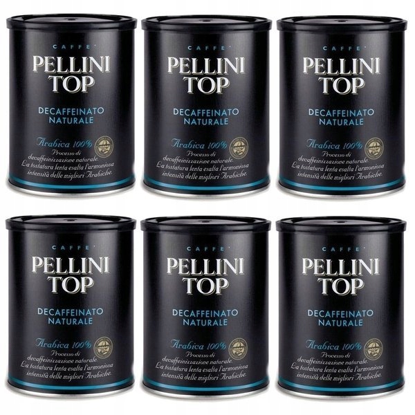 Káva bez kofeínu - Pellini Top Decffeinowa 250g Mleté kávy X 6ks