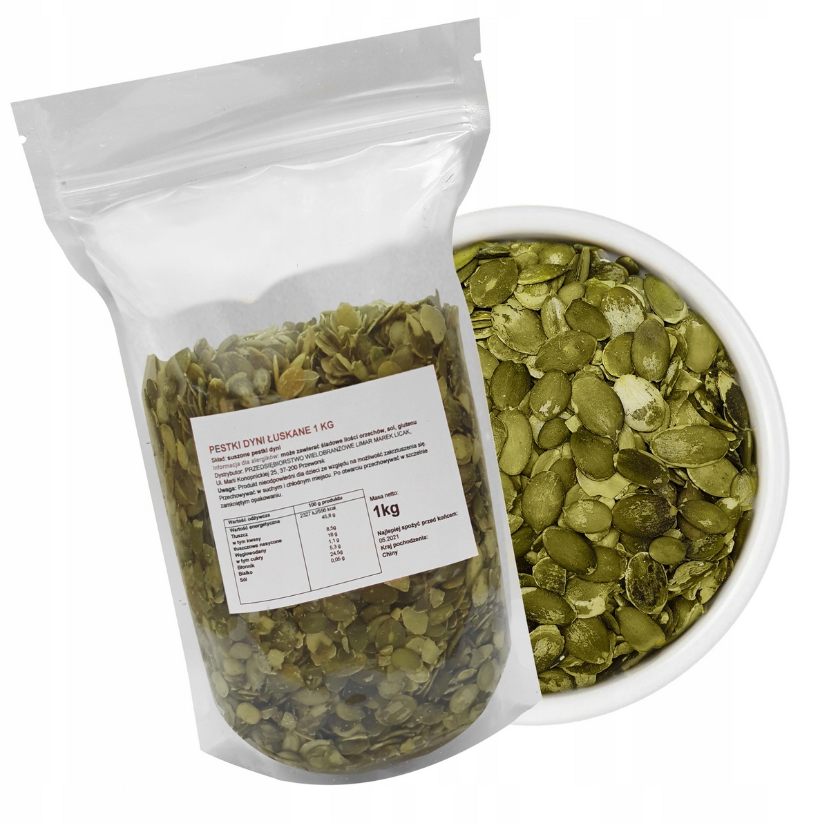 Pumpkin Seeds Hulled 2KG čerstvé 100% prírodné